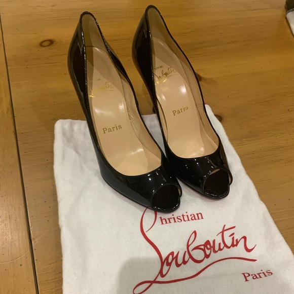black peep toe louboutins